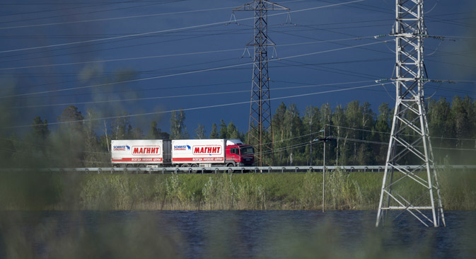 Zukünftig sollen in Russland die inländischen Halter von LKW über zwölf Tonnen zulässigem Gesamtgewicht eine Straßenbenutzungsgebühr auf föderal wichtigen Straßen entrichten. Foto: Alexej Malgawko / RIA Novosti