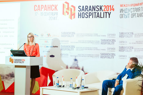 Experten diskutierten im russischen Saransk Infrastruktur und Marketinglösungen für die WM-2018 Spielstätten. Foto: Pressebild