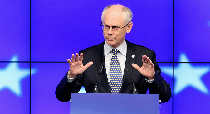 Presidente do Conselho Europeu, Herman Van Rompuy Foto: Reuters