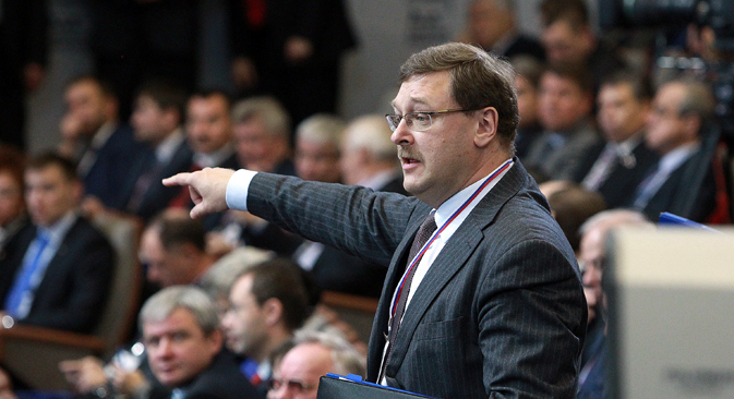 Der Diplomat Konstantin Kosatschow soll die Beziehungen zur EU verbessern. Foto: Oleg Prasolow/Rossijskaja Gaseta
