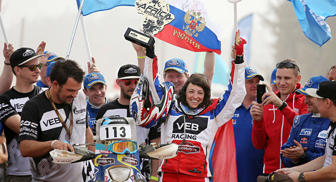Anastasija Nifontowa startete als erste Russin beim Africa Eco Race. Foto: africarace.com
