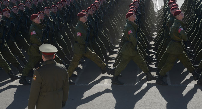 Russland liegt weltweit auf Platz drei bei den Militärausgaben.  Foto: Grigori Sysojew/RIA Novosti