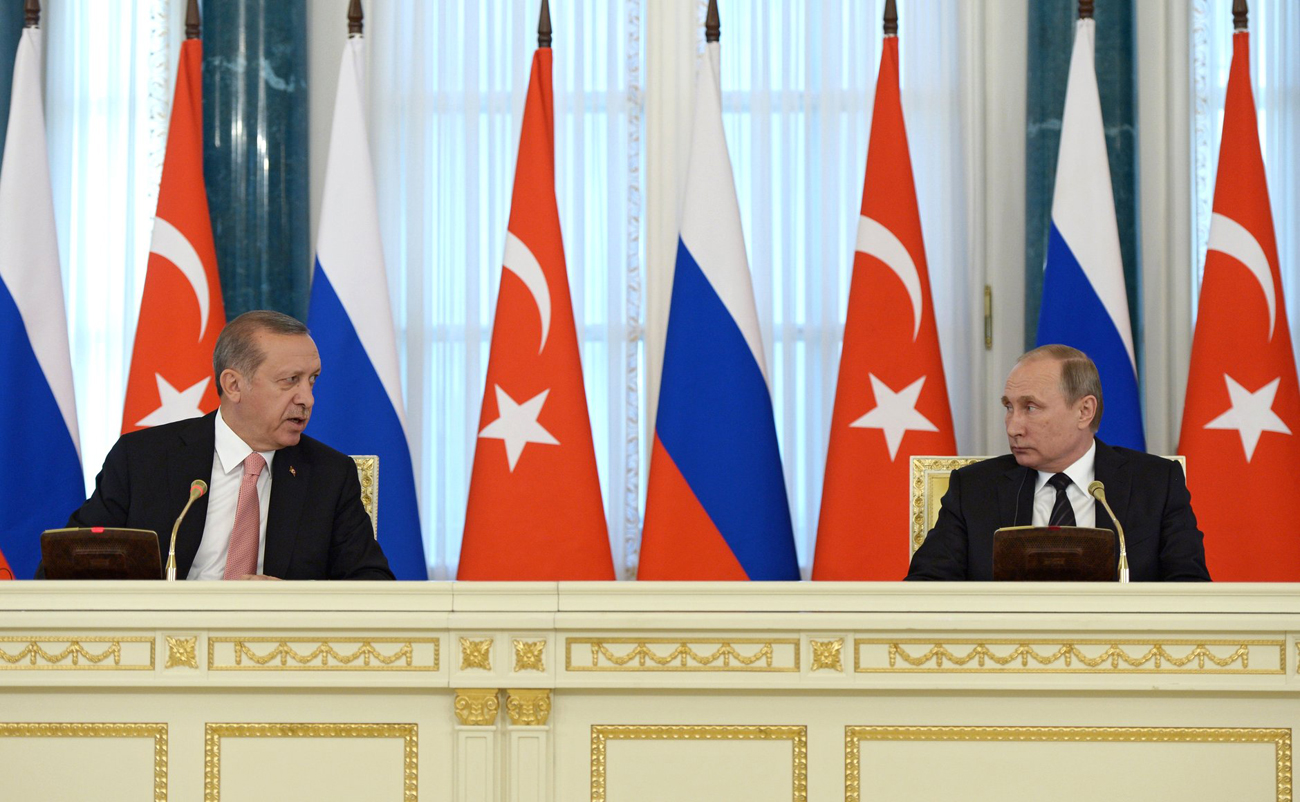 Реџеп Ердоган и Владимир Путин 9. августа у Санкт Петербургу.