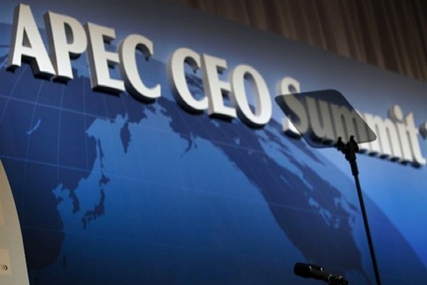 As a country presiding in the APEC, Russia has hosted over 90 events, including ten ministerial meetings.  Source: AP.