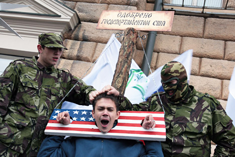 An anti-American picket in Moscow. Source: Kommersant 