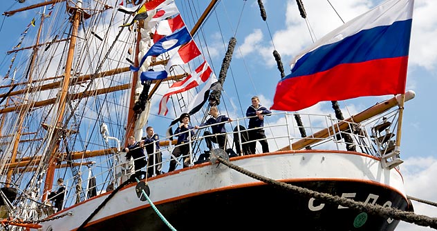 The Sedov ship is about to set out on a 14-month circumnavigation from St. Petersburg. Source: Alamy / Legion Media   