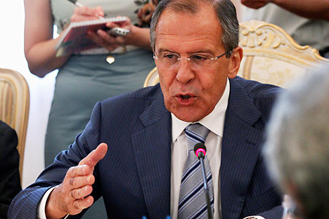 Lavrov: "“We are not supporting the Syrian government. We are supporting Kofi Annan’s plan" Source: AP