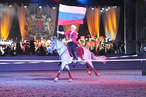 Standard-bearer: The Kremlin School leads the way when it comes to spectacular riding skills. Source: Press Photo
