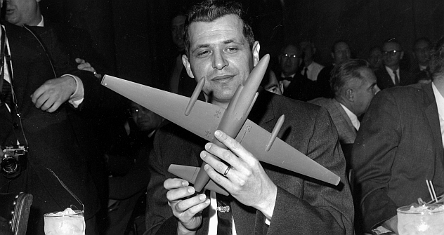 Francis Gary Powers, whose U-2 spy plane was shot down while on a reconnaissance mission on May 1, 1960, sits in the witness chair of the Senate Armed Services Committee in Washington, during his first public appearance since release by the Russians 