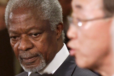 Annan’s mission may have failed not only because the parties to the Syrian confrontation have refused to seek a compromise, but because the international community has as well. Source: AP