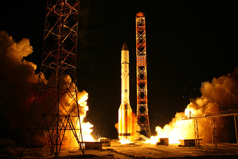 The workhorses making to $700-800 million a year for the Russian space industry are the Proton and Soyuz carriers, which were developed during the Soviet era. Source: AP.