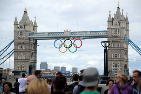 Tourist outlays in London during the Olympics have reached about $700 million, according to the Visa report. It says that Russians spent just $1.4 million on hotels during the first week of the Olympics. Source: RIA Novosti