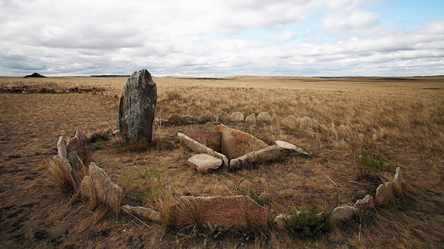 Arkaim is an archaeological complex in the Southern Urals steppe, which is dated to the 17th century BC. Source: ITAR-TASS.