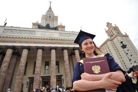 University degrees were very highly regarded in the Soviet Union, and this created fierce competition for places. Source: Ramil Sitdikov / RIA Novosti.