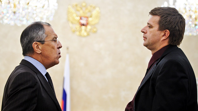 The Russian delegation to Russia-EU Partnership session that deals with visa issues will be headed by Justice Minister Alexander Konovalov (right). Source: ITAR-TASS 