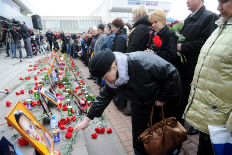 The Dubrovka terrorist attack shook Russia's community in October 2003. Source: RIA Novosti / Kirill Kalinikov 