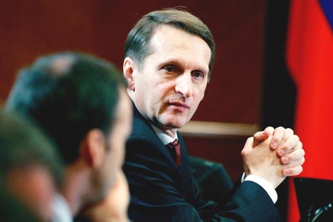 Chairman of the State Duma Sergei Naryshkin.