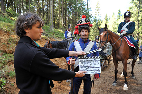 Produção de Vasilisa Kojina", filme dedicado a Guerra Patriótica de 1812 contra as tropas de Napoleão Foto: ITAR-TASS