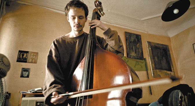 When he is not writing caustic pieces for the magazine, he plays the double-bass. Source: Kirill Lagutko.
