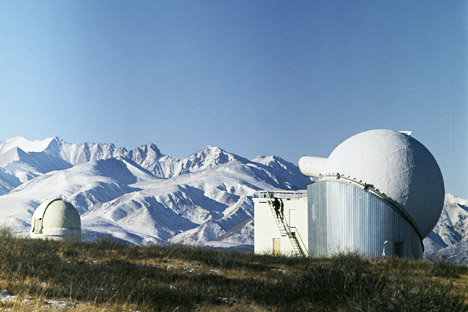 Russian scientists proposed building telescopes to counter threats from man-made debris in near space. Pictured: Sayan Solar Observatory. Institute of Solar and Earth Physics at the Siberian Branch. Source: RIA Novosti / Petr Malinovsky 