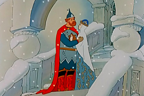 'The Tale of Tsar Saltan' by Alexander Pushkin, a screenshot from the famous cartoon (1984). Source: Press Photo. 