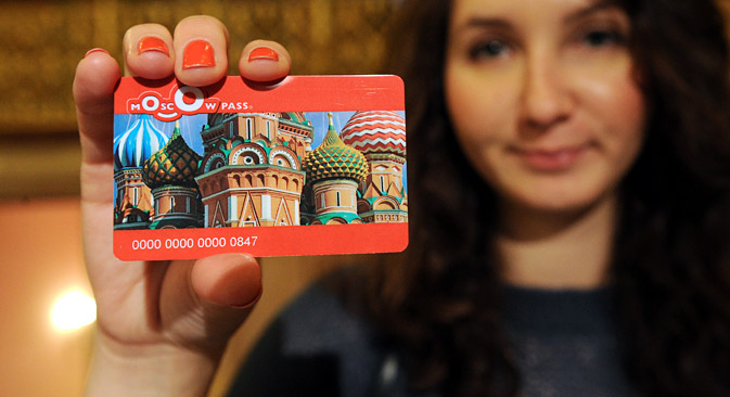 Moscow Pass, a new discount card for Russian and foreign tourists visiting Moscow. Source: ITAR-TASS