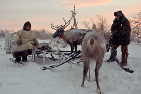 The younger generation of residents affectionately calls the town of Lovozero Love-Ozero (“Love Lake”). Source: Anton Panin/Viacheslav Vaziulya