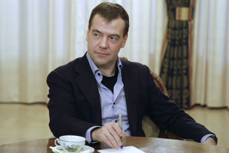 O primeiro-ministro russo Dmítri Medvedev Foto: DPA/Vostock-Photo