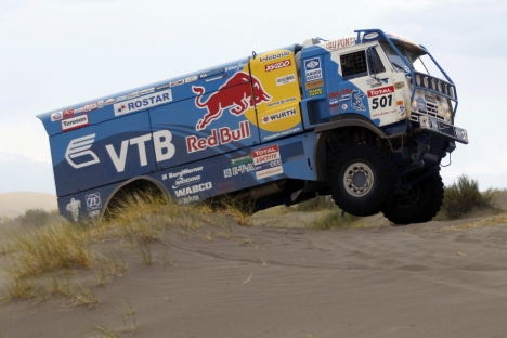 The Dakar 2013 Rally is in full swing. Pictured: Russian KAMAZ-Master automobile. Source: RIA Novosti