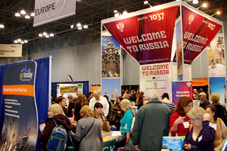 Russia was featured for the first time at the New York Times Travel Show. Source: Press Photo.