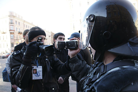 Jornalistas russos são constante alvo de agressões e tentativas de assassinato Foto: ITAR-TASS