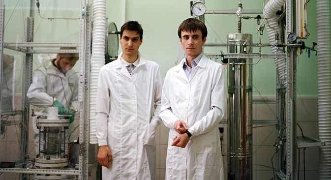 The founders of Global RRT, Oleg Parputs (33) and Oleg Giyazov (23). Source: Kommersant