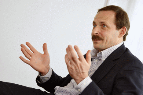 The shares of Yandex founders Arkady Volozh [pictured] are expected to be sold off. Volozh will receive $117 million for his share package. Source: Kommersant