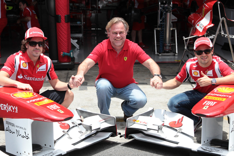 Kaspersky Lab is the “official sponsor” of the Ferrari team at F1 races. Source: AFP / East News
