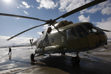 Nos anos anteriores, a Rosoboronexport já forneceu 33 helicópteros Mi-17 para a Força Aérea do Afeganistão Foto: Reuters