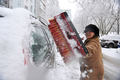 This year Moscow had snowiest winter in 100 years. Source: Vladimir Pesnya / RIA Novosti