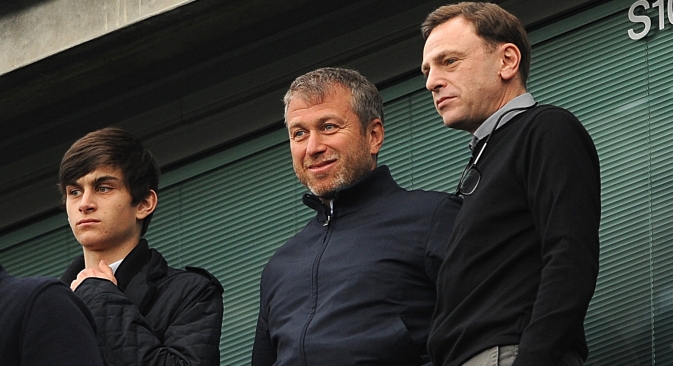 A growth in the number of Russian billionaires is partly explained by the fact that children of Russia's oligarch seek to create their own business. Pictured: Russian oligarch Roman Abramovich (center) with his son Arkady (left). Source: ITAR-TASS 