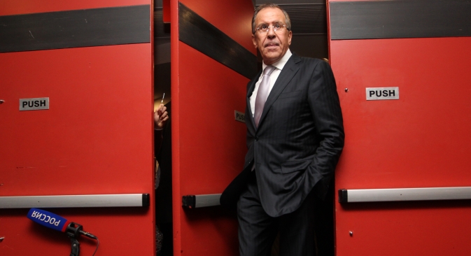 Chanceler russo Serguêi Lavrov alerta para as limitações implícitas na próxima conferência sobre a Síria Foto: Rossiyskaya Gazeta / Serguêi Zavrazhin