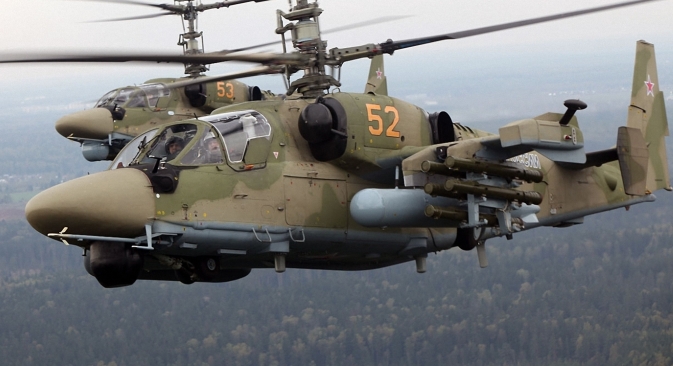 Ka-52 Alligator attack helicopter. Source: Snake Eyes