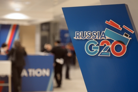 Tax evasion and corruption will be the key issues at the upcoming G20 summit in St. Petersburg. Source: RIA Novosti / Grygory Sysoev