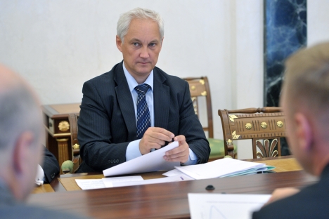 Der Minister für Wirtschaftsentwicklung Andrej Belousow. Foto: RIA Novosti