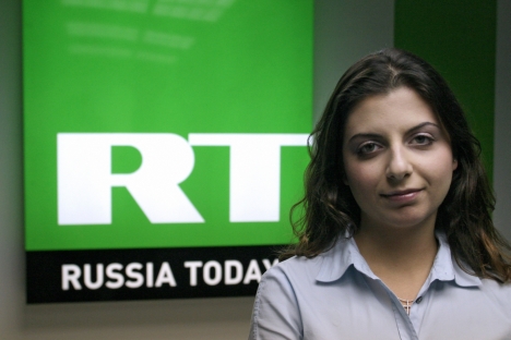 Pemimpin Redaksi kantor berita internasional Russia Today (RT) Margarita Simonyan.