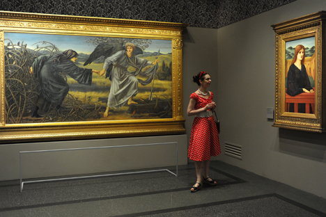The Pre-Raphaelites exhibition came to Moscow after being shown in London and Washington. Source: ITAR-TASS