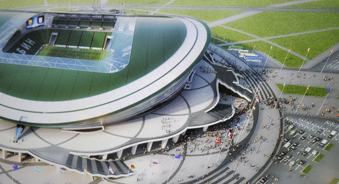 The Kazan stadium cost 14.5 billion rubles ($439.7 million). Before FIFA World cup it will host Kazan Universiade and it's a home stadium for Rubin soccer club. Source: ITAR-TASS