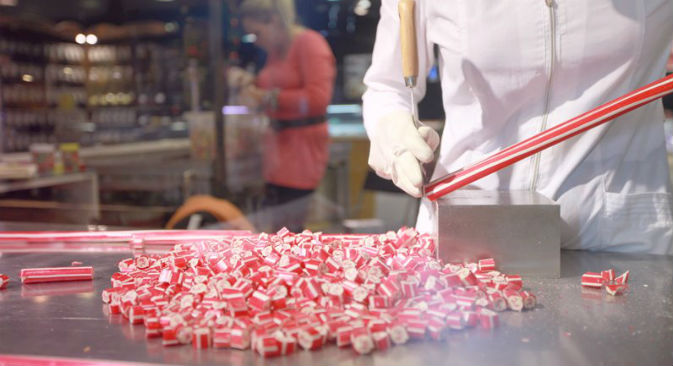 The candy company produces brightly colored sweets. Source: VKontakte / Slad Is