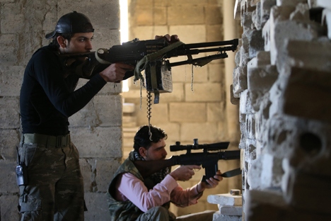 Militantes tchetchenos estão combatendo nas fileiras da oposição na Síria Foto: AP
