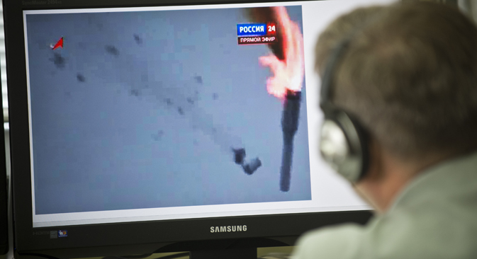 The Proton-M rocket crash reportedly caused a crater of 150-200 meters in diameter. Source: AFP / East News