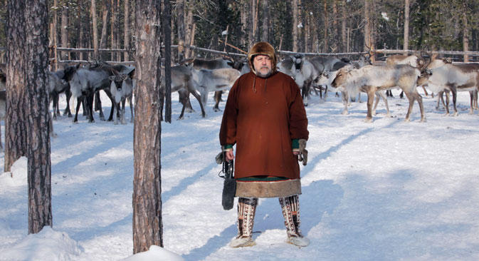 Director Vitaly Mansky (pictured): 'One of the most chilling scenes shows a funeral in the Vologda Region where local men cut through the frozen ground with axes to put a coffin into it.' Source: Press Photo