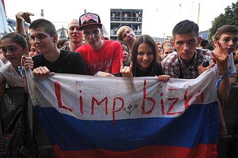Limp Bizkit's fans in Russia. Source: Photoshot/Vostock-Photo