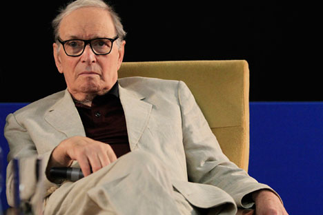 Italian composer Ennio Morricone is giving a concert at Moscow's Crocus City Hall on Nov.13. Source: ITAR-TASS
